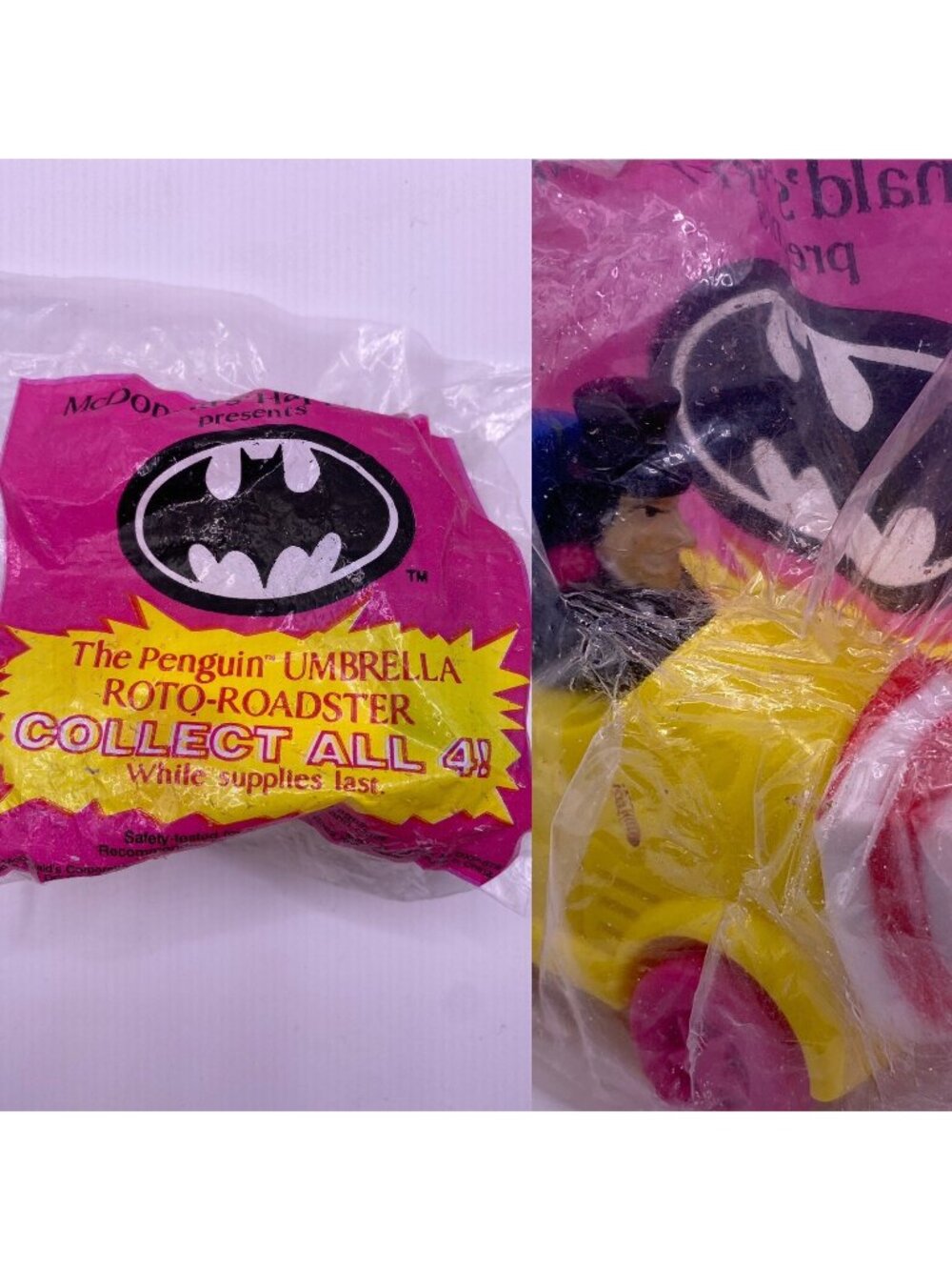 Batman The Penguin Umbrella Roto-Roadster McDonald’s Happy Meal Toy 1991 Collect